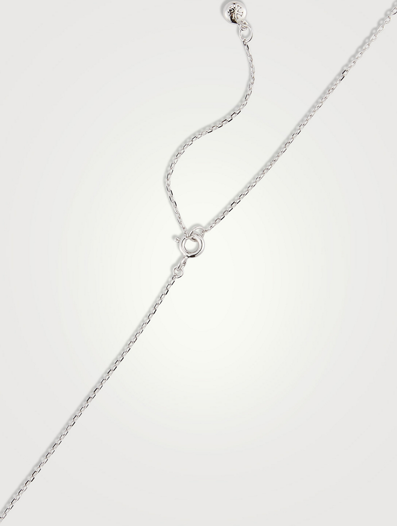 Emile Pear Borderset Pendant Necklace