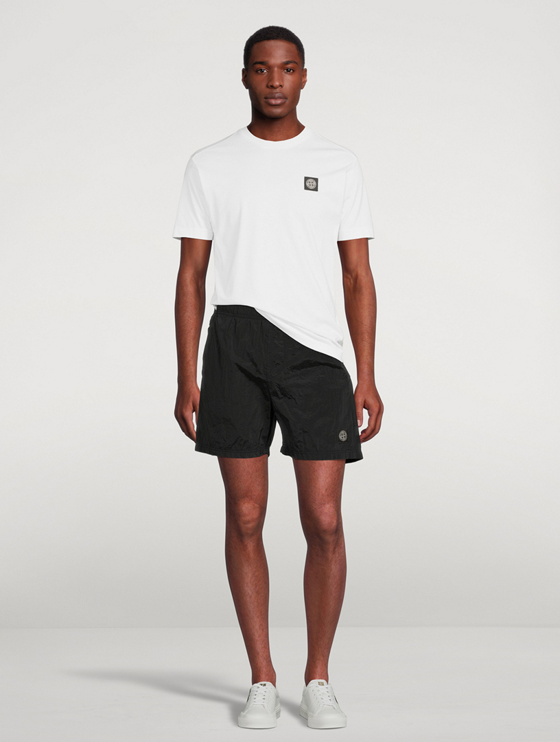 STONE ISLAND Nylon Metal Garment-Dyed Swim Shorts | Holt Renfrew