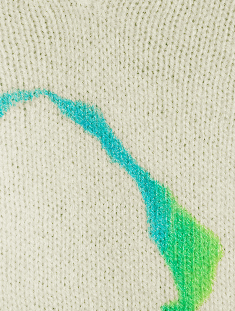 Shard Cashmere Sweater Tie-Dye Print