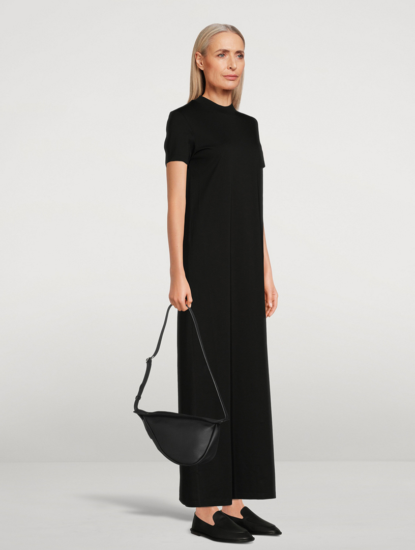 Small Slouchy Banana Bag Black in Leather – The Row