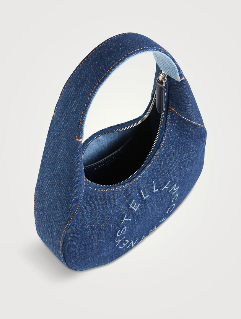 Small Stella Logo Denim Shoulder Bag
