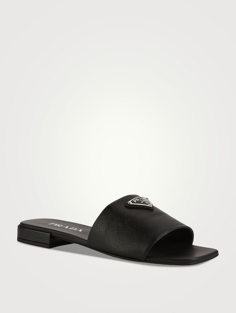 Prada slides black sale