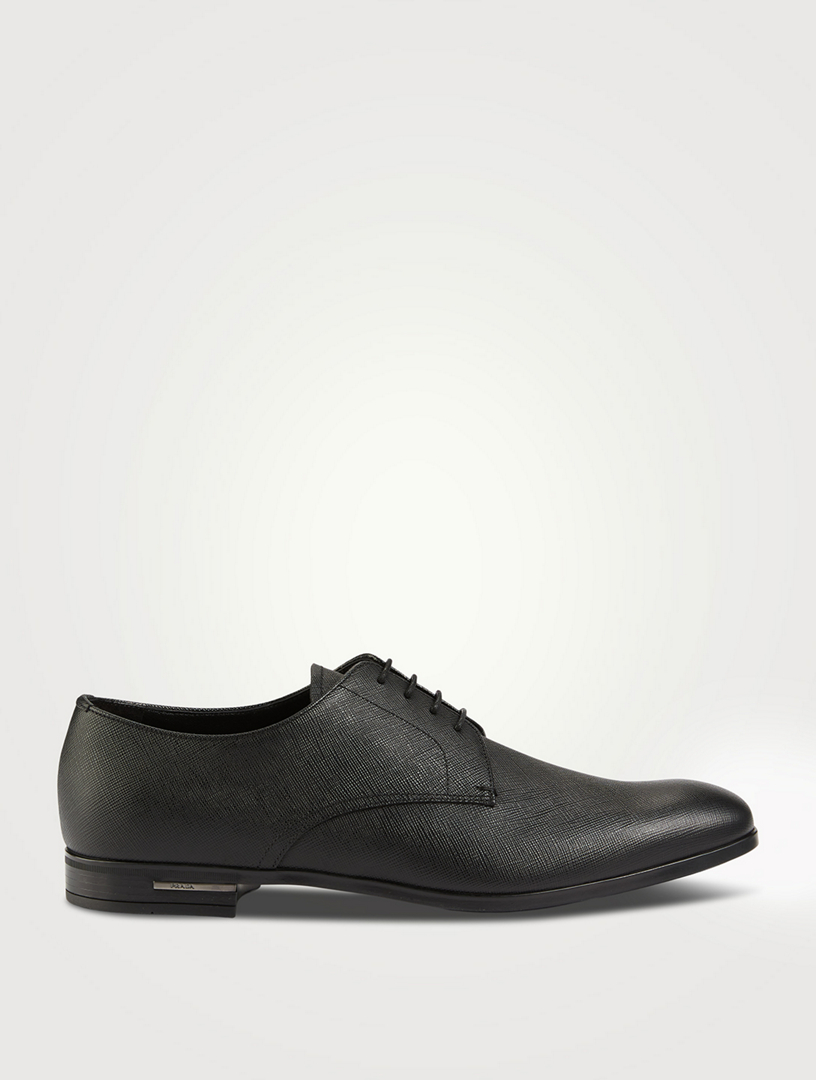 Prada black deals leather shoes