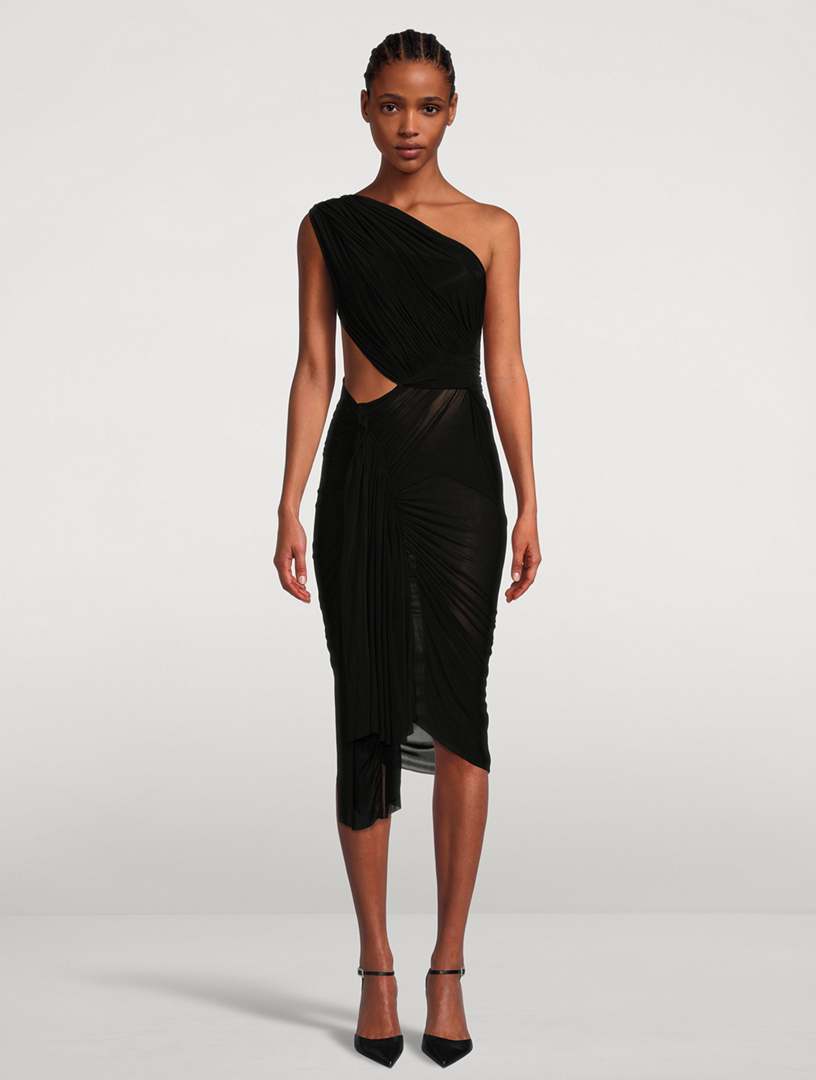 Asymmetric Jersey Dress