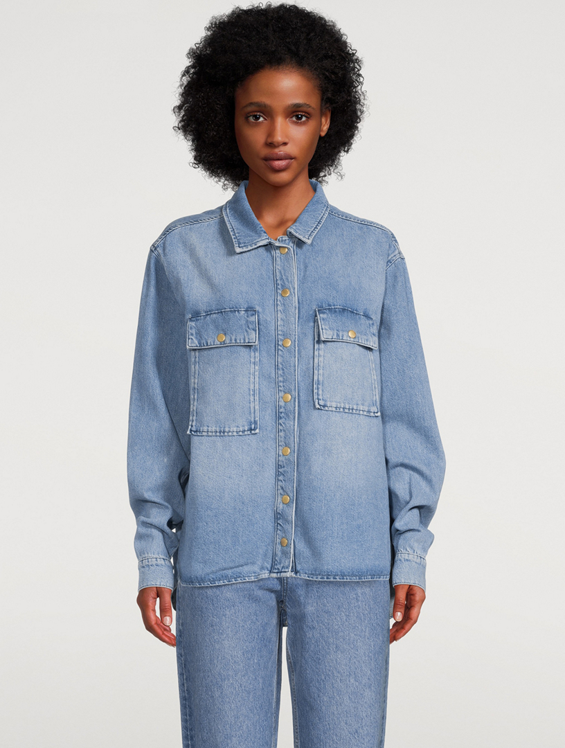 Josephine Skriver x Triarchy Denim Travel Shirt