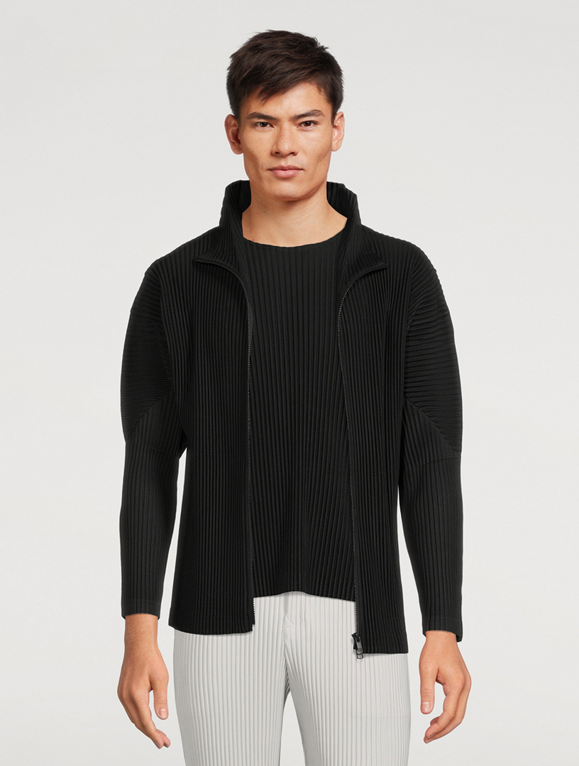 HOMME PLISSÉ ISSEY MIYAKE Basics Zip Blouson Jacket | Holt Renfrew