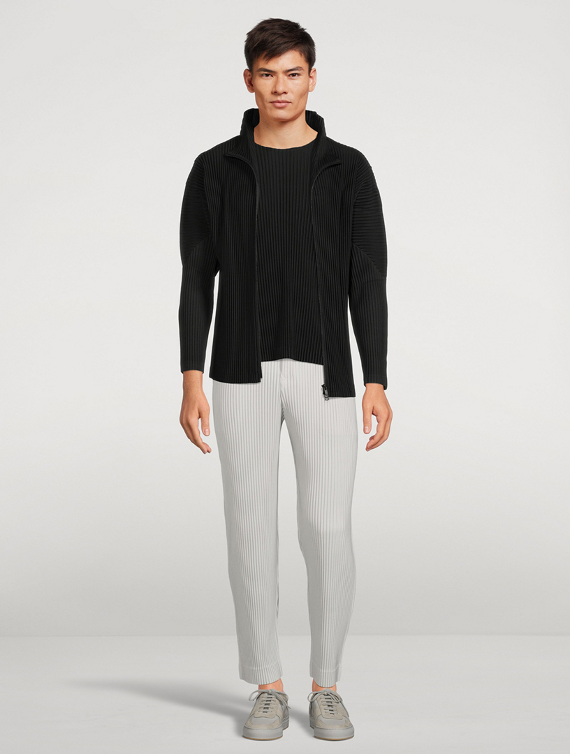 HOMME PLISSE ISSEY MIYAKE ブルゾン HOMME PLISSÉ ISSEY MIYAKE Basics Zip Blouson Jacket | Holt Renfrew