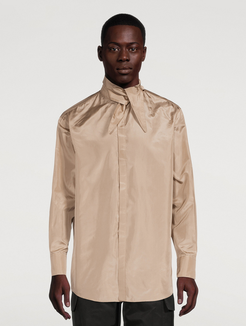 Washed Silk Taffeta Shirt