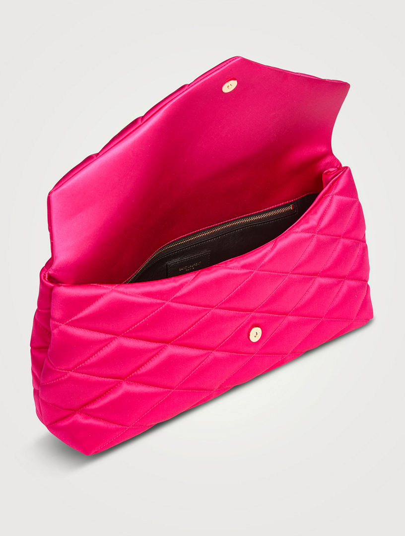 Sade Puffer Satin Clutch