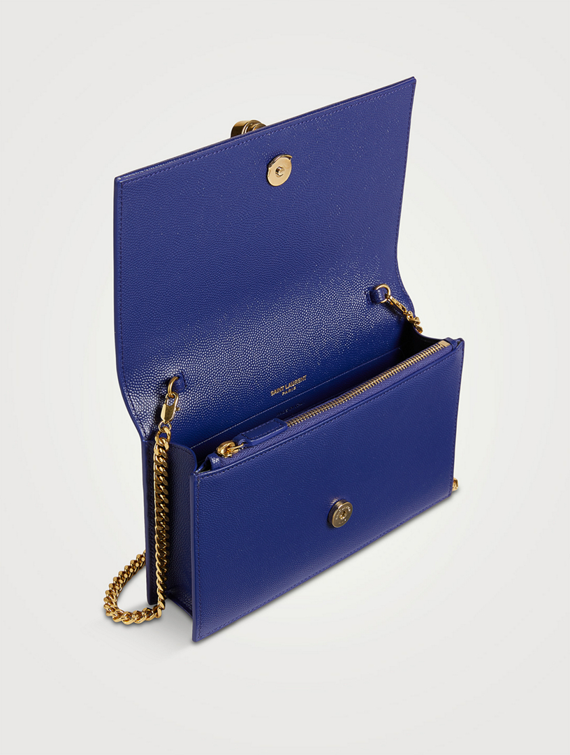 Kate YSL Monogram Leather Chain Wallet