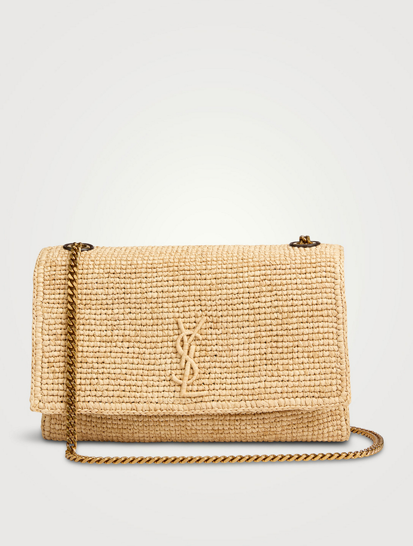 Ysl on sale raffia clutch