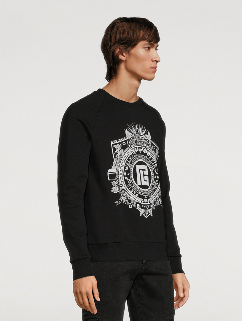 Cotton Embroidered Logo Sweatshirt
