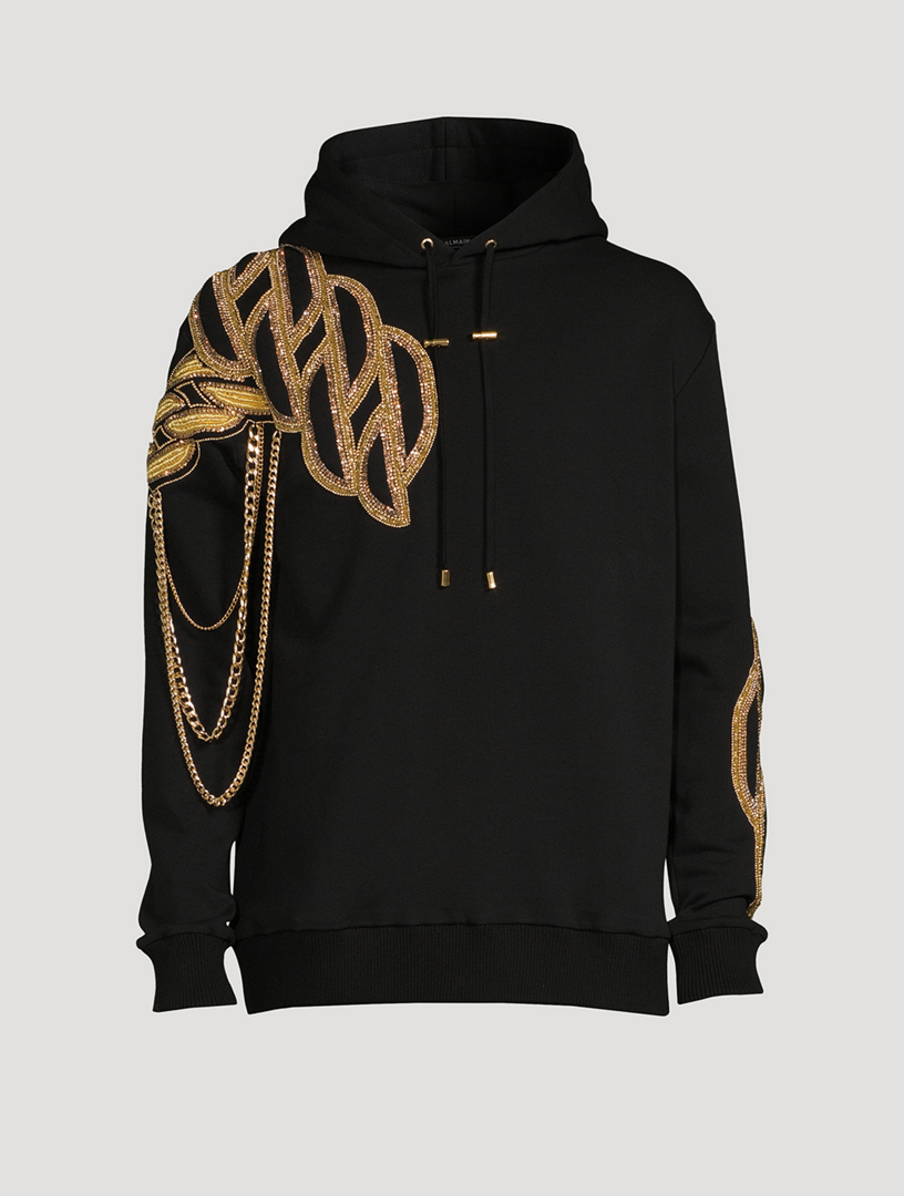 Gold chain hoodie on sale