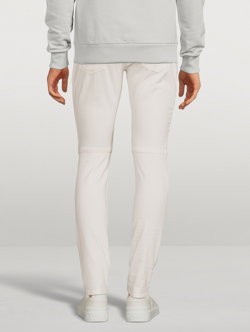 Ribbed Slim-Fit Jeans