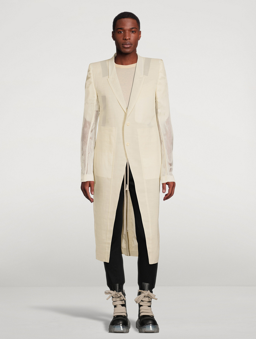 Rick owens long on sale coat