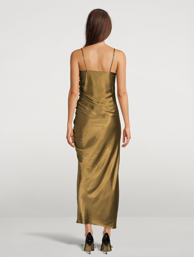 thalia bias cut out midi dress SHONA JOY  THALIA BIAS CUT OUT MIDI DRESS
