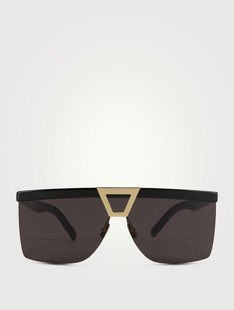 Saint laurent best sale shield sunglasses