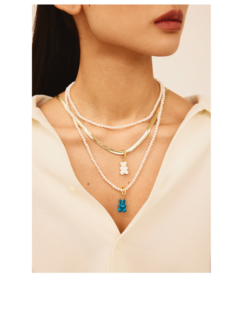 Contrast Petite Keshi Pearl Necklace – POPPY FINCH