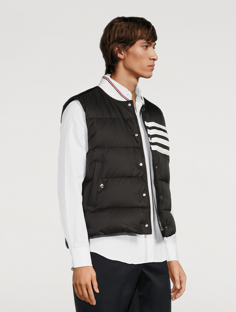 Nylon Four-Bar Down Vest