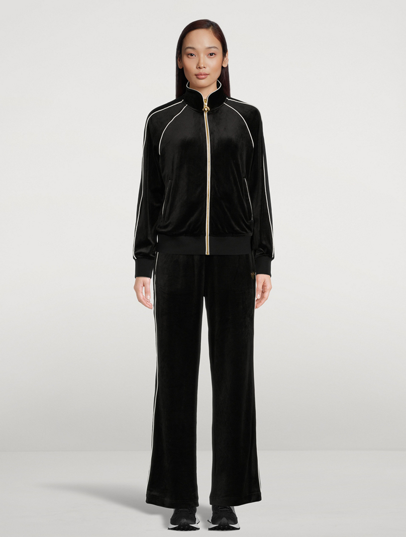 Sarah Velvet Zip Sweatshirt