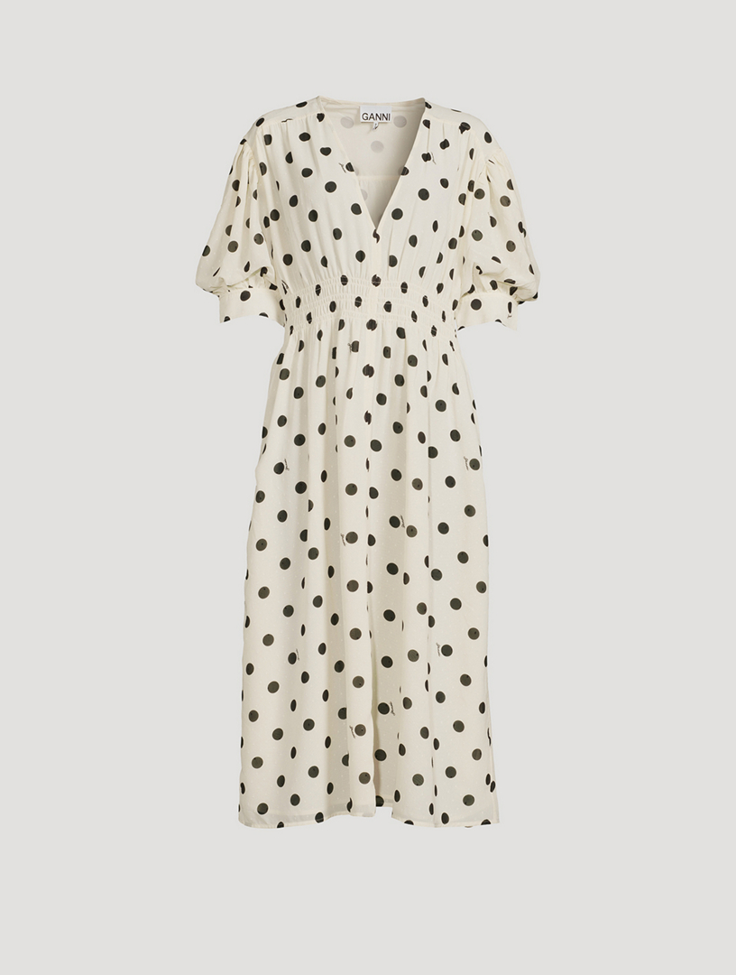 Polka Dot New Look Smock Dress New Look Balloon Sleeve Tiered Mini