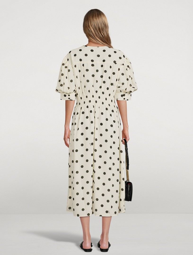 Ganni polka deals dot dress