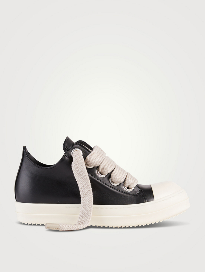 Fogachine Leather Sneakers With Jumbo Laces