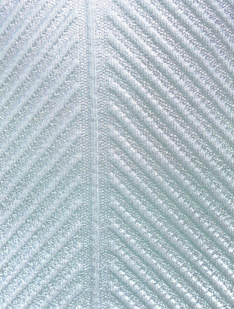 Foil Ottoman Mini Skirt