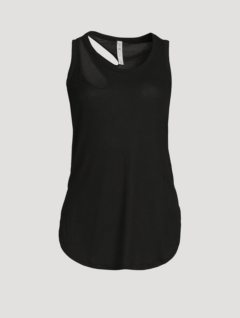 Ribbed Peak Tank Top