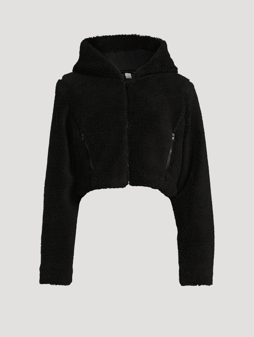 ALO YOGA La Sherpa Faux Fur Jacket With Hood