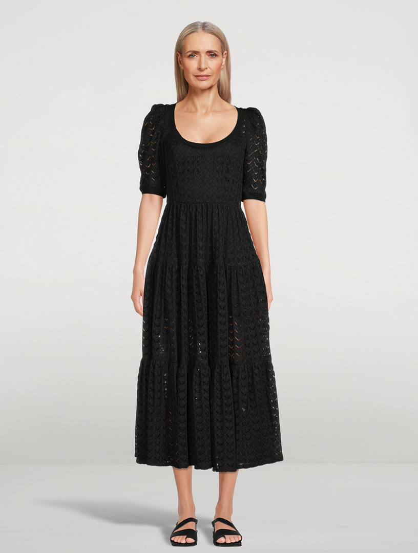 Donata Crochet Midi Dress