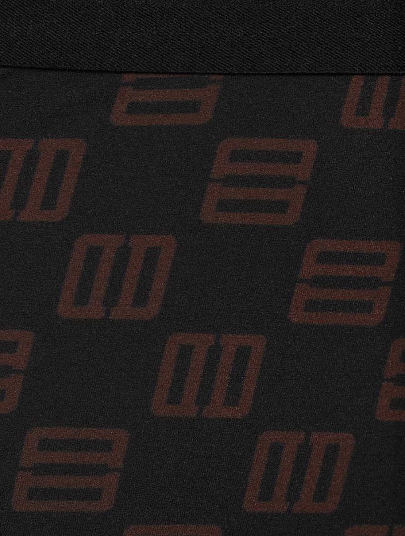 Bike Short Monogram Print
