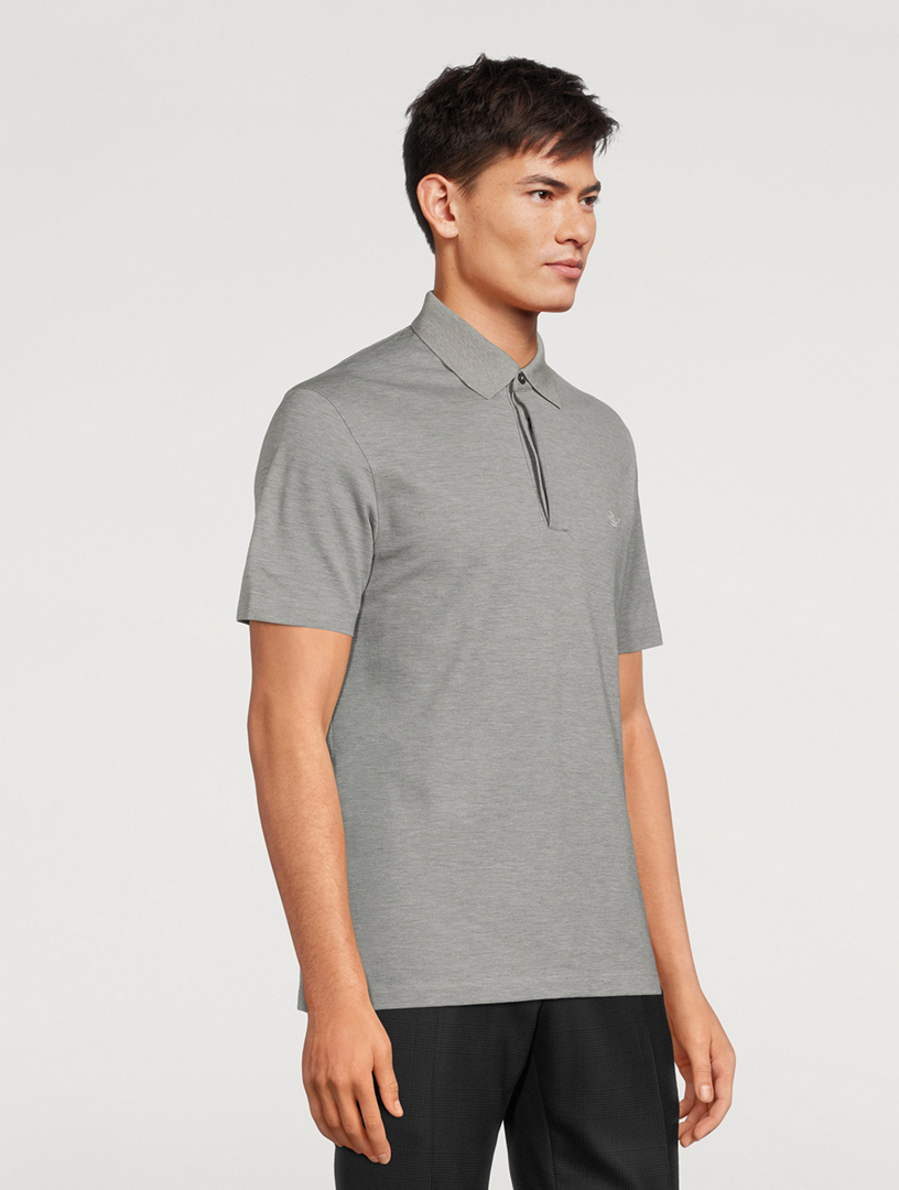 Cotton Short-Sleeve Polo Shirt