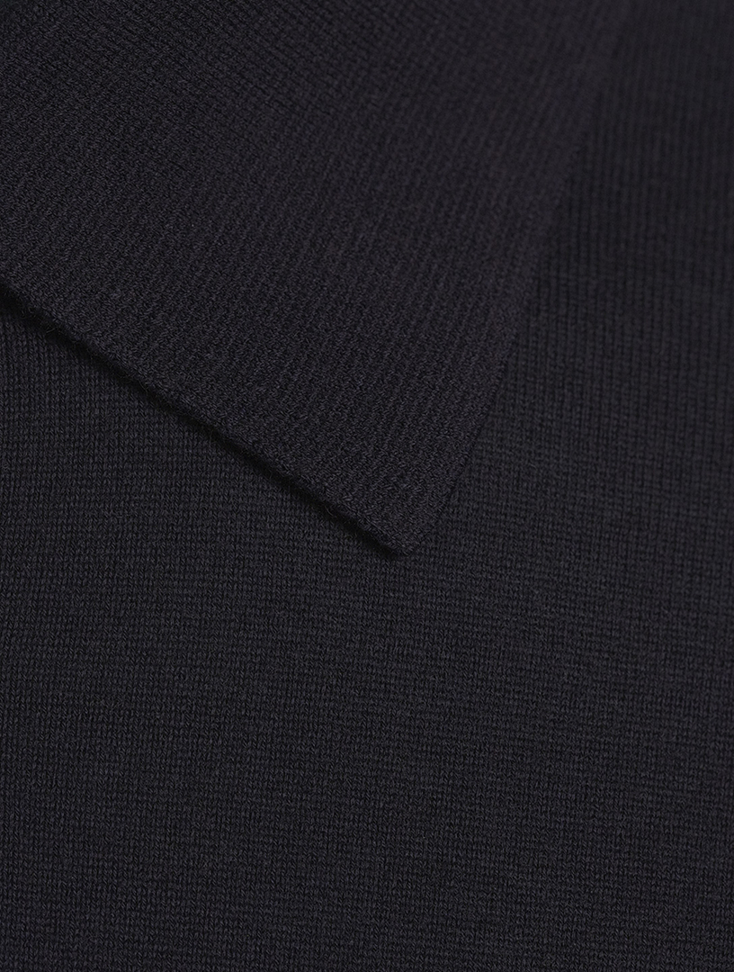 Cotton And Cashmere Polo Sweater