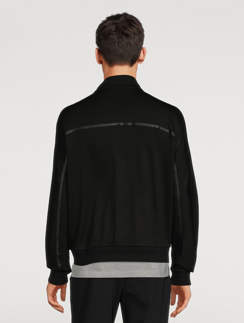 Z ZEGNA Techmerino Wool Zip Sweatshirt | Holt Renfrew