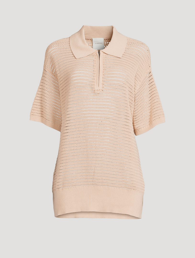 VARLEY Clayton Knit Polo Shirt | Holt Renfrew