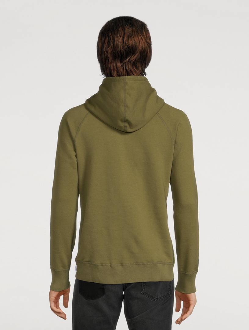 REIGNING CHAMP Midweight Terry Cotton Hoodie  Green