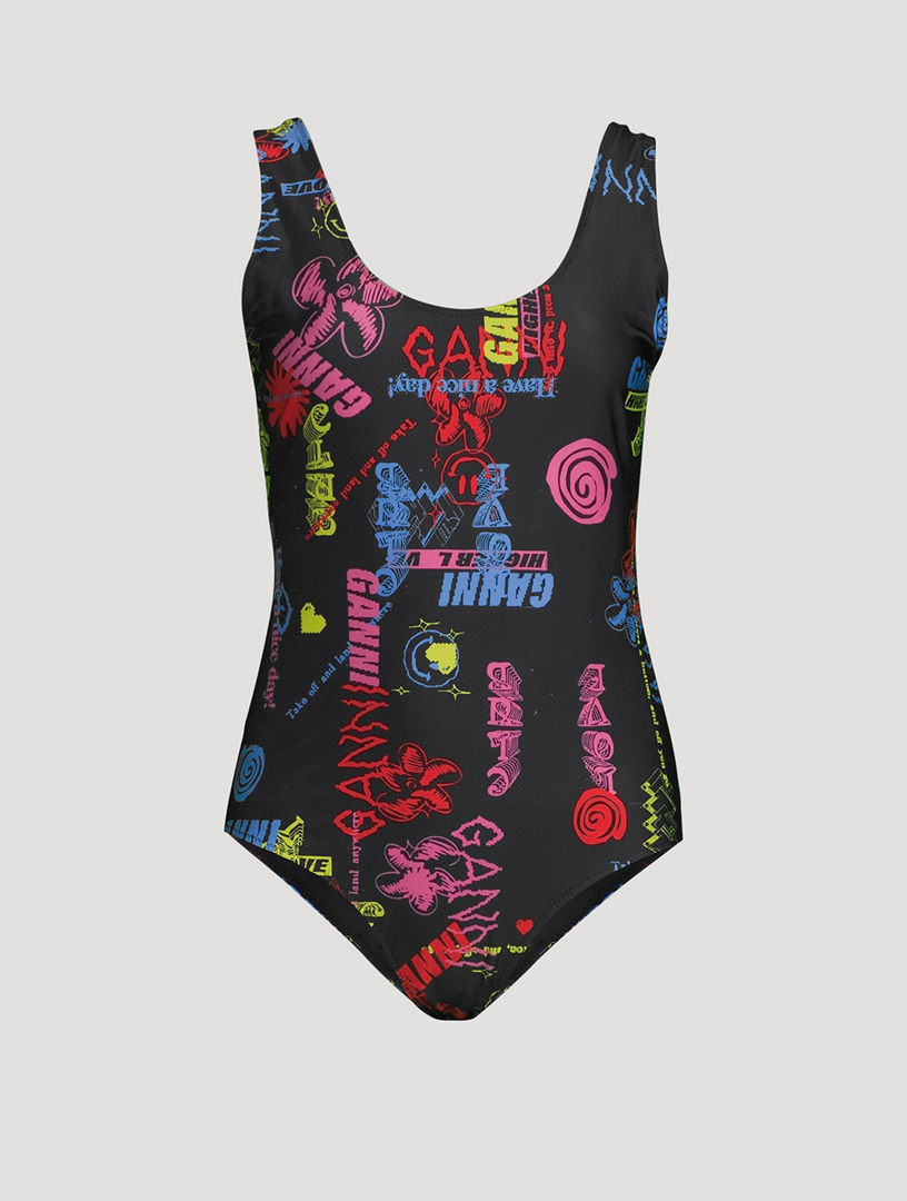 Graffiti burberry swimsuit deals