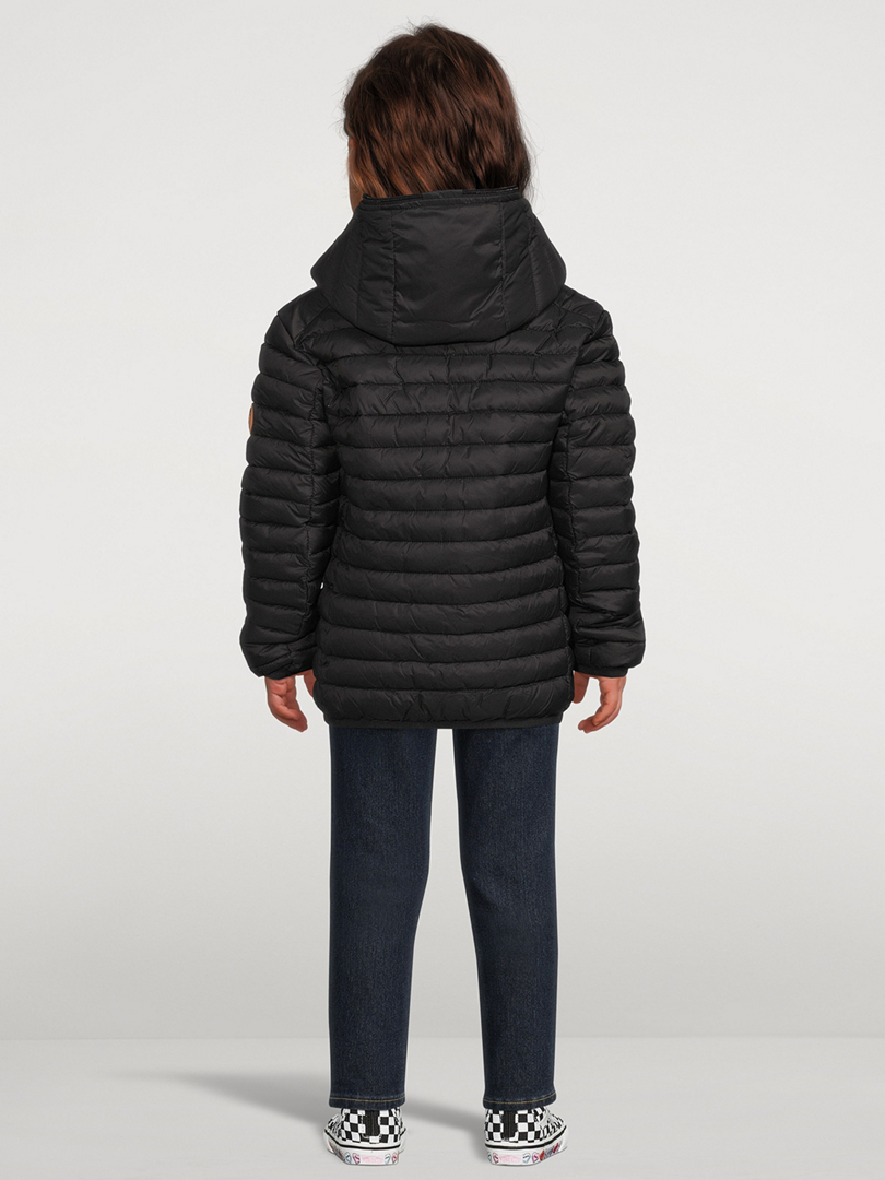 Kids Dony Quilted Zip Jacket With Hood