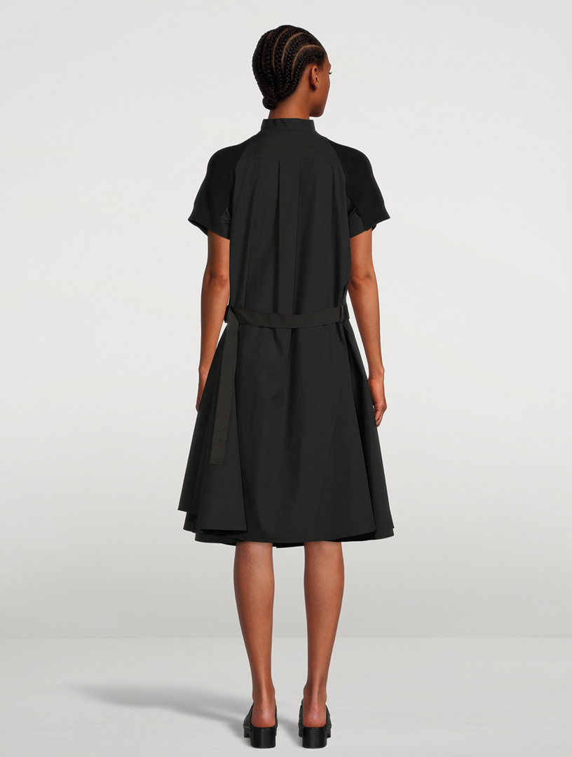 Cotton Knit Shirt Dress