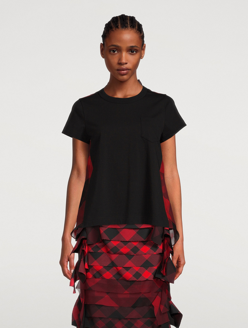 T-Shirt Buffalo Check Print