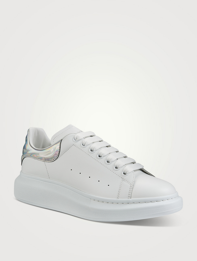 Alexander mcqueen blanche outlet reflechissante