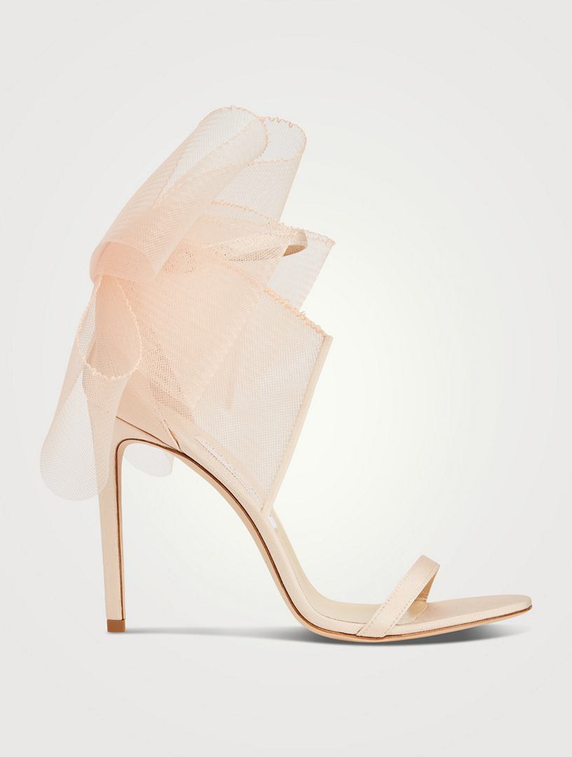 JIMMY CHOO Aveline Grosgrain Stiletto Sandals | Holt Renfrew