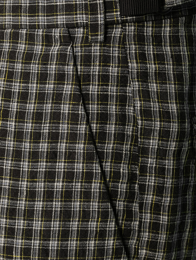 Phillip Linen Pants In Check Print