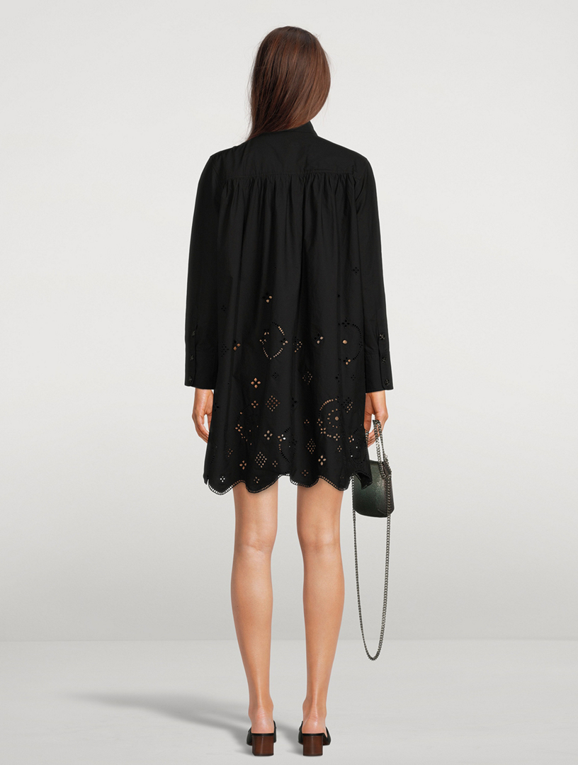 Broderie Anglais Shirt Dress