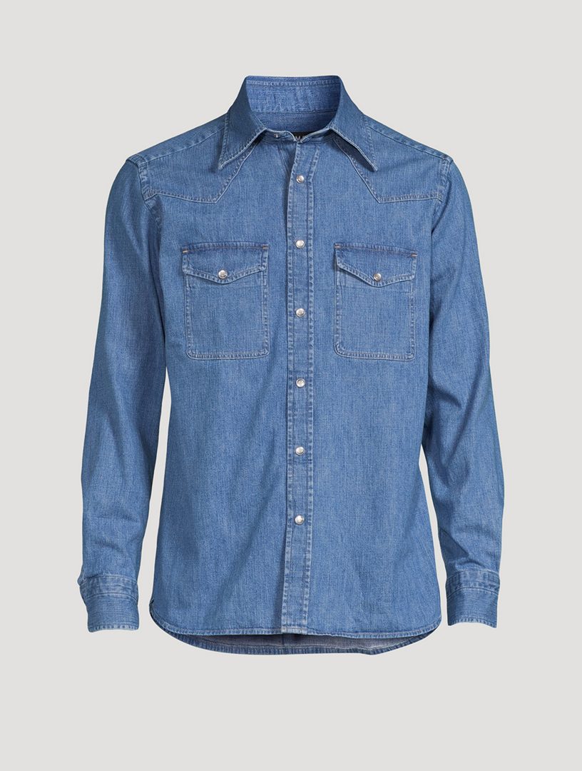 Slim-Fit Denim Shirt