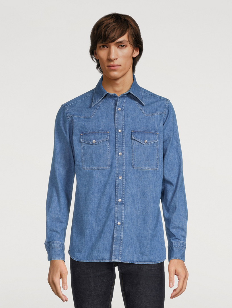 Slim-Fit Denim Shirt