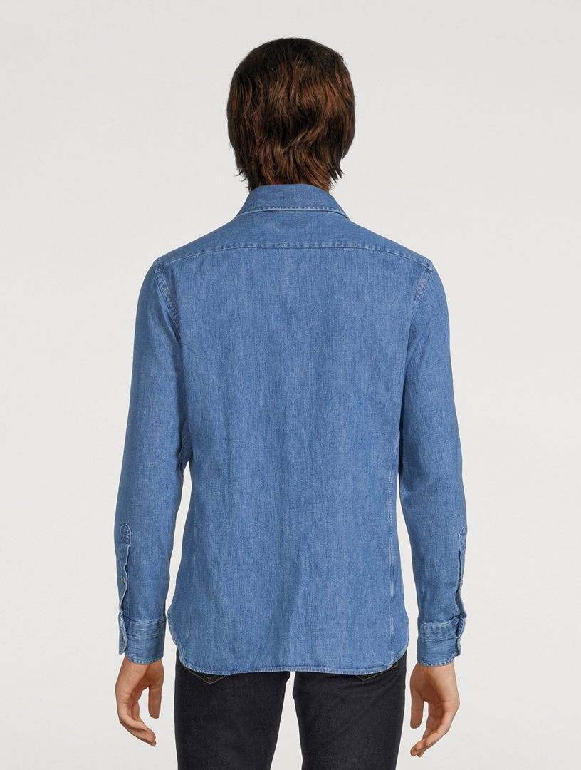 Slim-Fit Denim Shirt