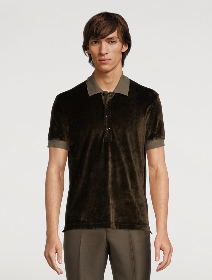 Liquid Velour Polo Shirt