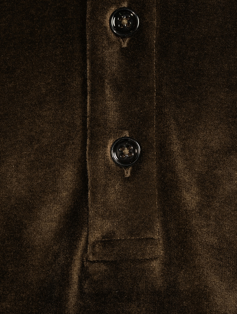 Liquid Velour Polo Shirt